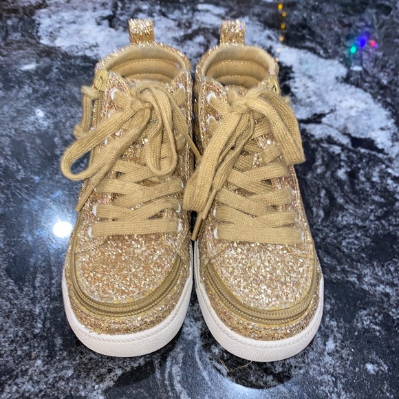 Gold Kids Billy Zip-around Runners Size 1 - Picture 1 of 9